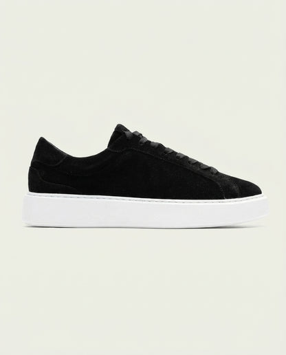 Boston Suede Trainer - Black