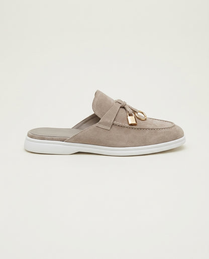 Beige Suède Mediterranean Mule