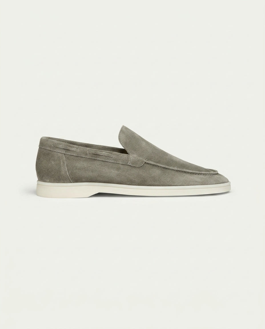Classic Suède Loafer Olive Green