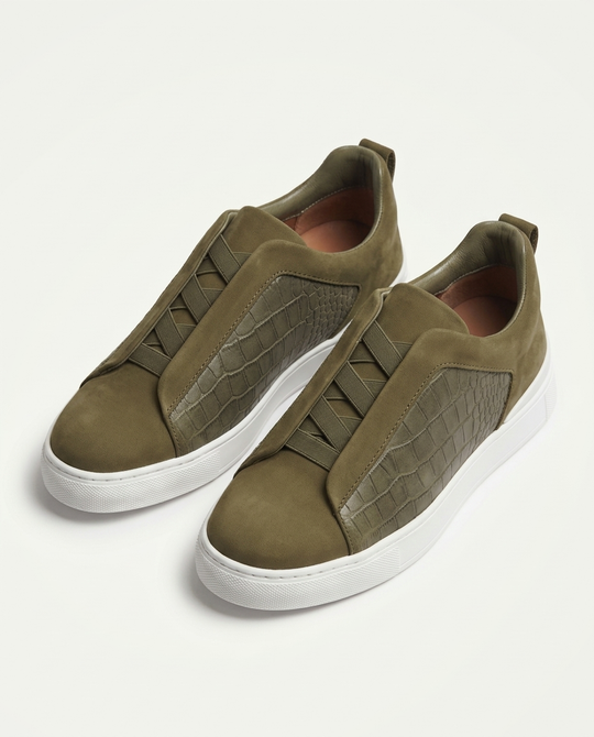 Croco St. Moritz Trainer 2.0 - Olive