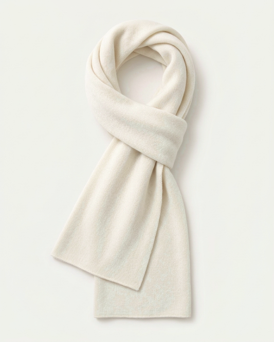 Lugano Cashmere Scarf - Ivory
