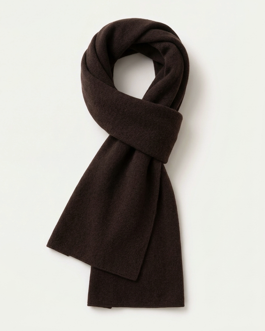 Lugano Cashmere Scarf - Dark Brown