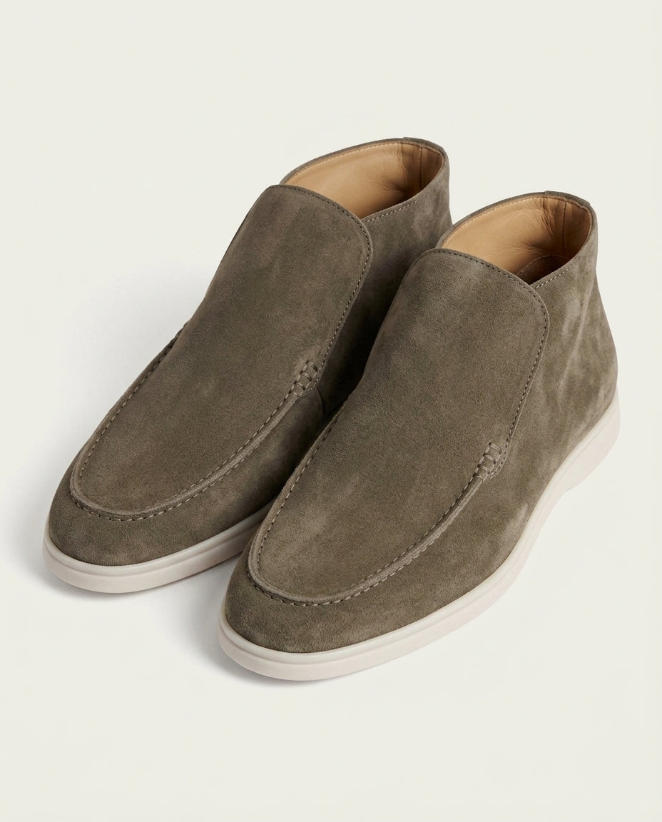 Monaco High Top Loafer - Olive Green