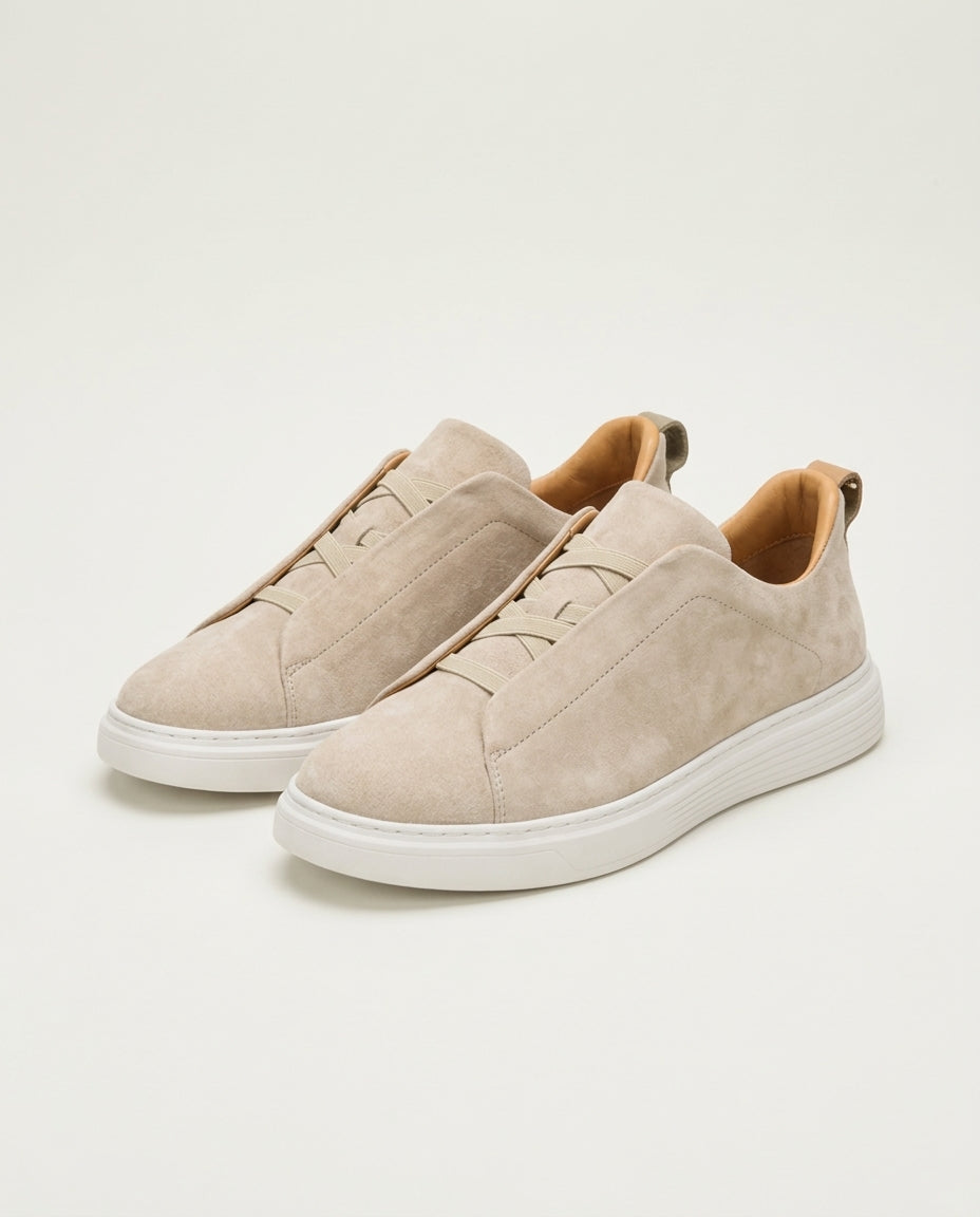 St. Moritz Slip-On Trainer – Sand