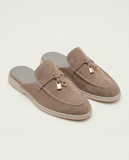 Beige Suède Mediterranean Mule