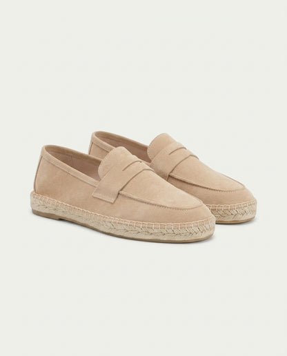 Beige Suède Riviera Espadrille