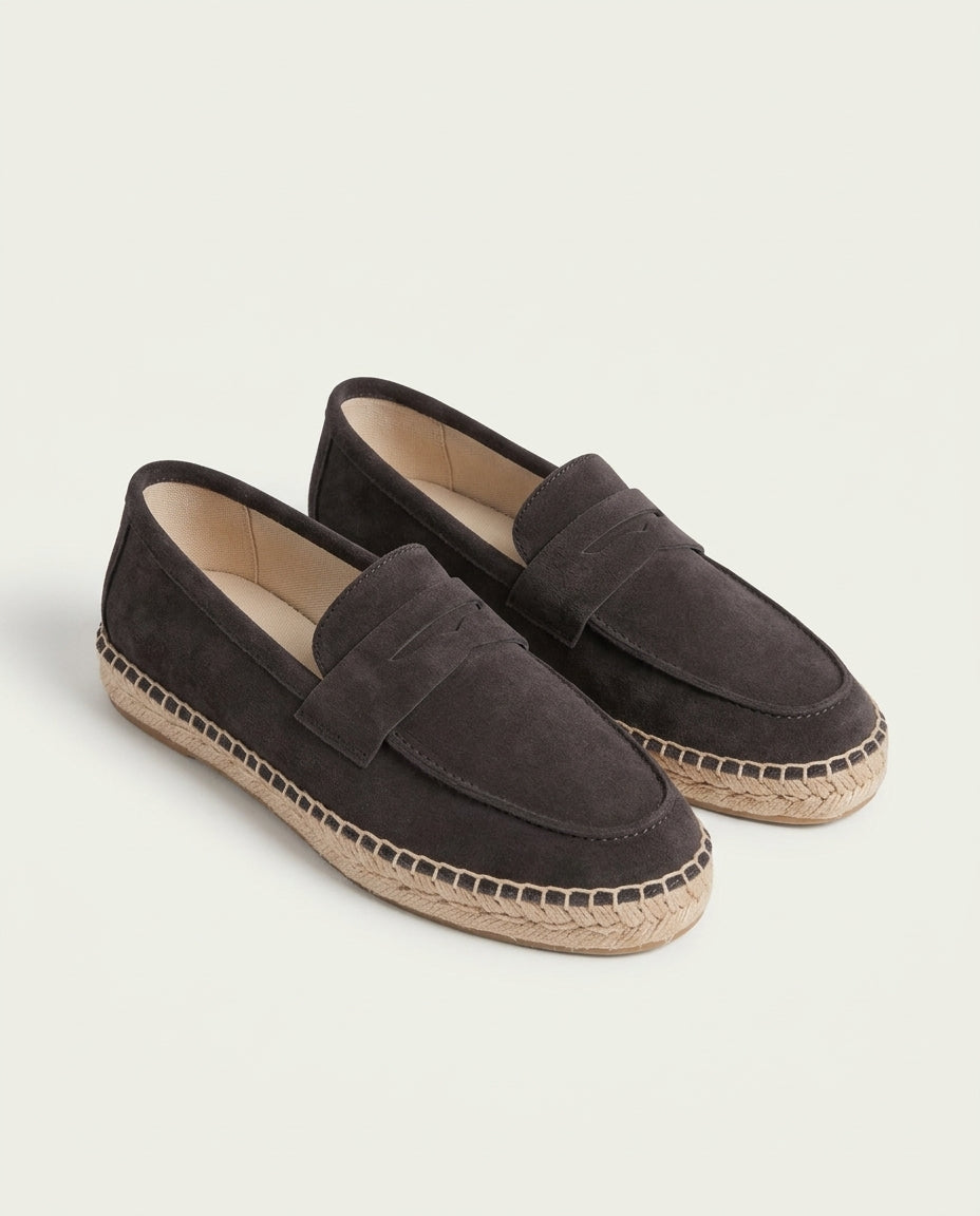 Coffee Suède Riviera Espadrille