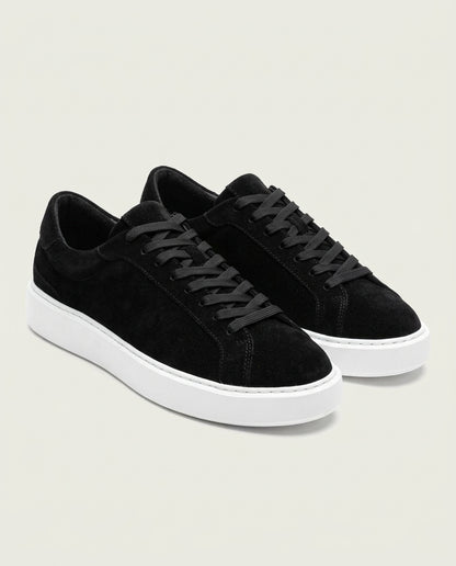 Boston Suede Trainer - Black