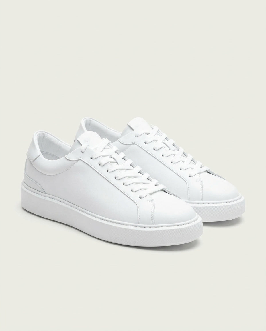 Boston Leather Trainer - White