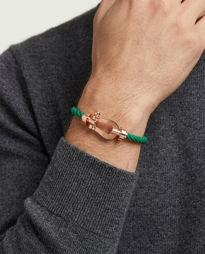 Davos Bracelet Green / Rose Gold