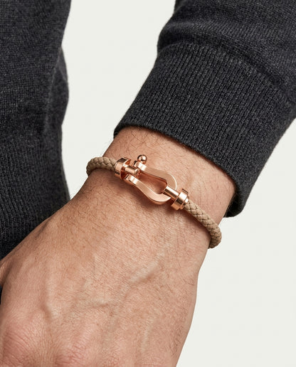Davos Bracelet Light Brown / Rose Gold