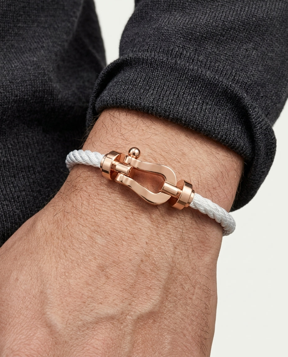 Davos Bracelet White / Rose Gold