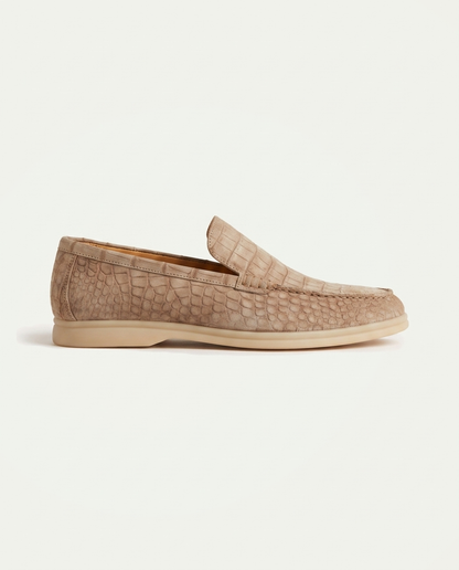Croco Suede Loafer - Sand | LIMITED EDITION