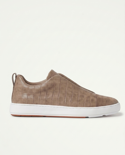 Croco St. Moritz Trainer - Taupe