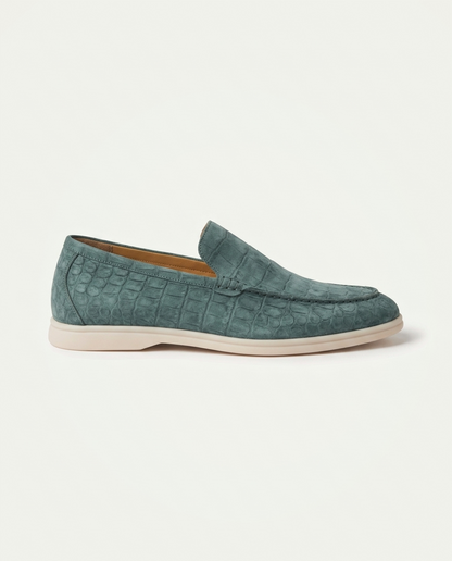 Croco Suede Loafer - Sage | LIMITED EDITION