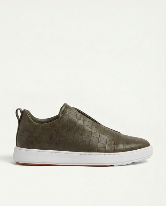 Croco St. Moritz Trainer - Olive