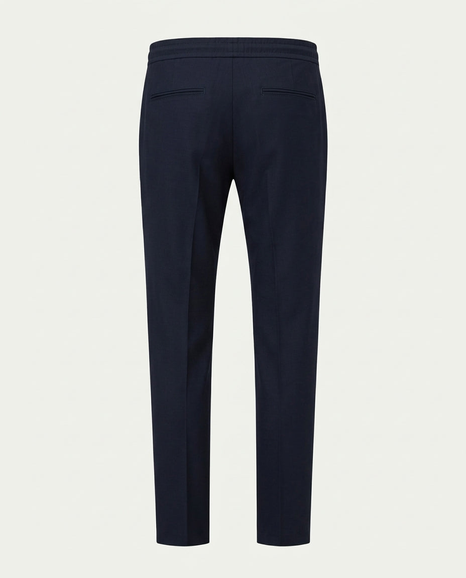 Linen Trousers Navy