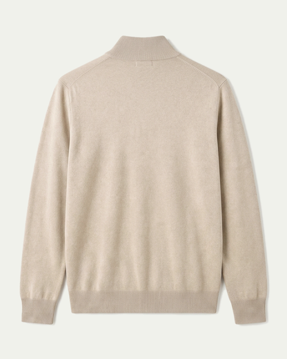 London Quarter Zip - Beige