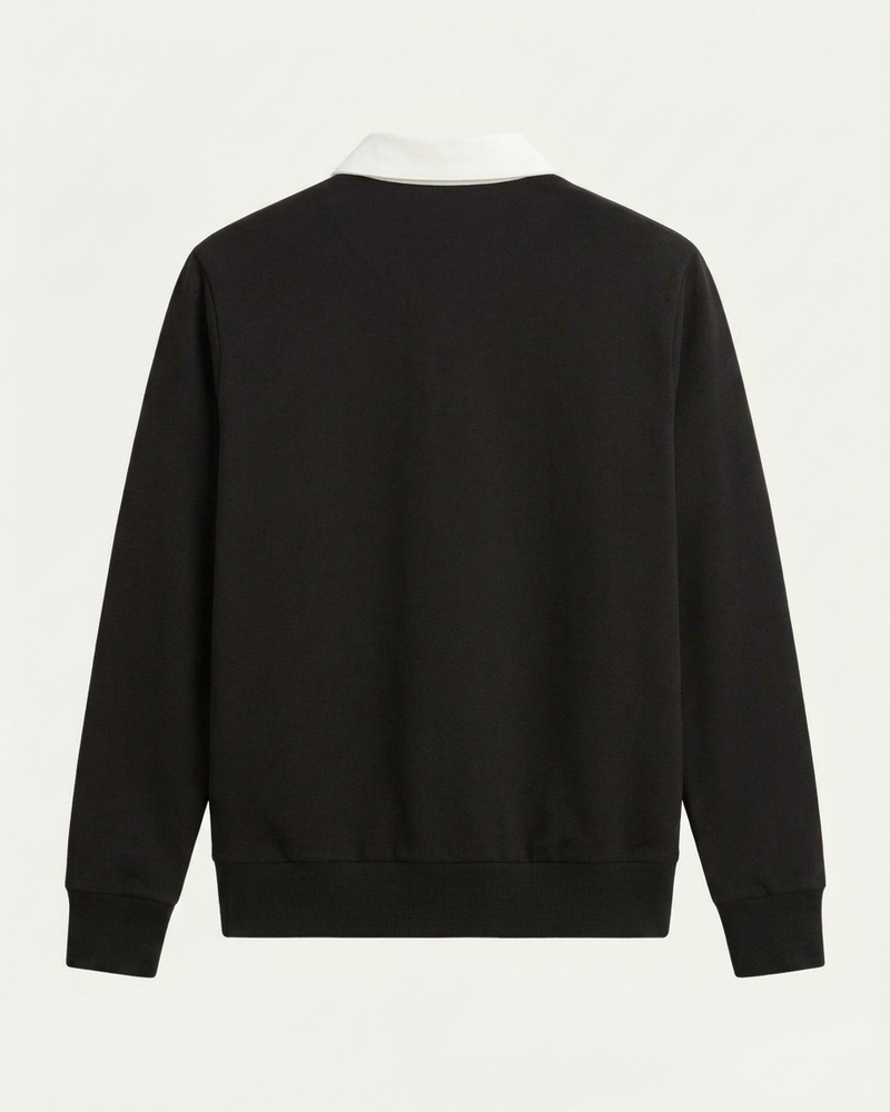 Athens Polo Knit - Black