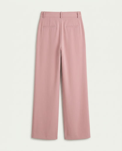 Vienna Wide-Leg Trousers - Pink