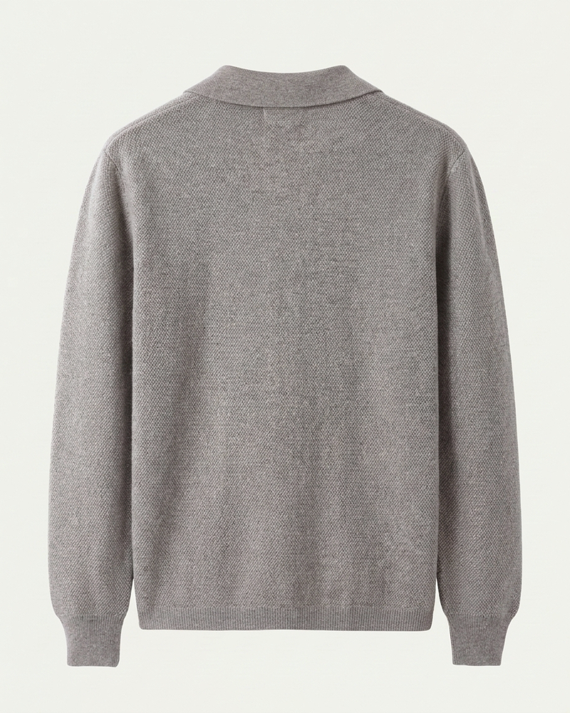 Naples Wool Button Overshirt - Camel