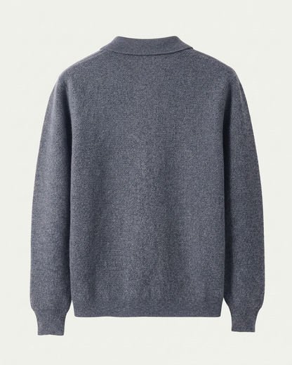 Naples Wool Button Overshirt - Grey