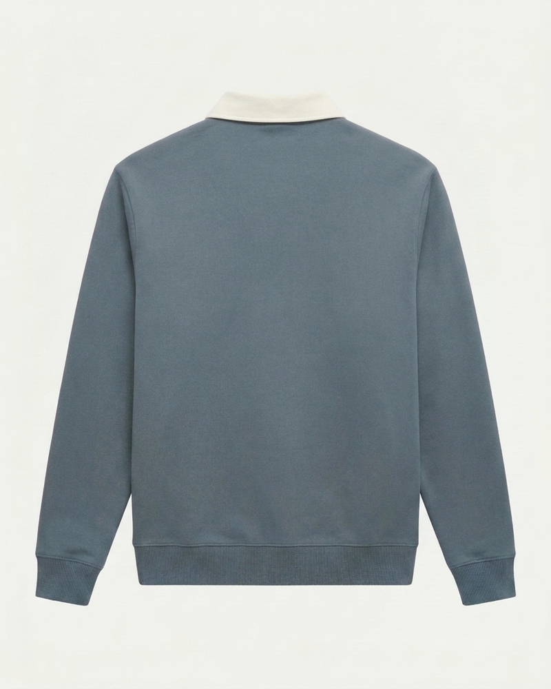 Athens Polo Knit - Cyan