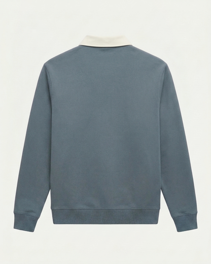 Athens Polo Knit - Cyan