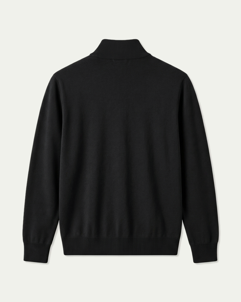 London Quarter Zip - Black