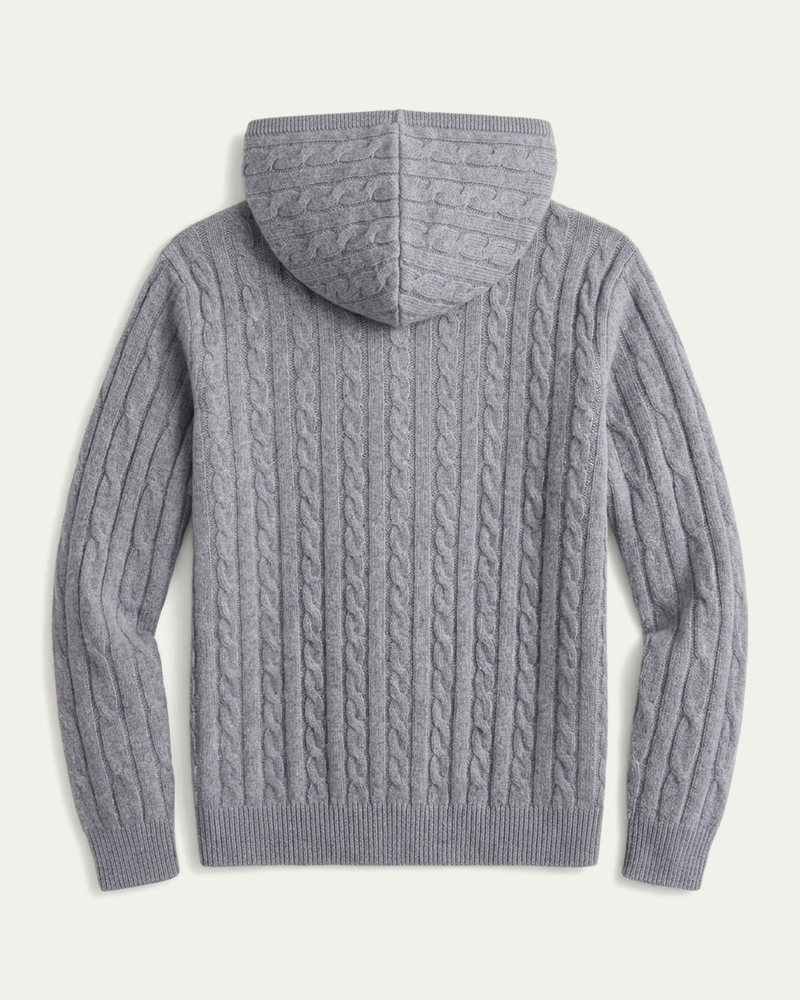 Madrid Cashmere Hoodie - Grey