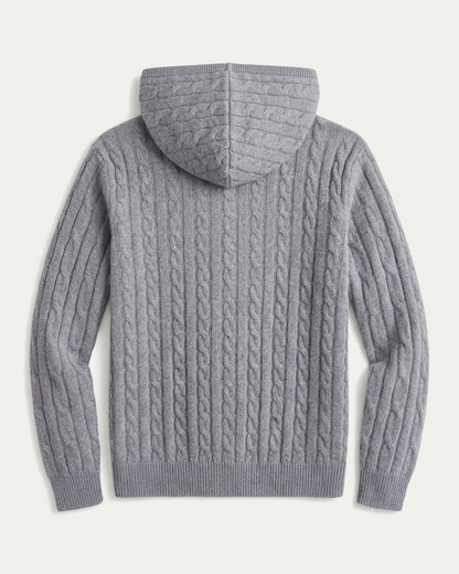 Madrid Cashmere Hoodie - Grey