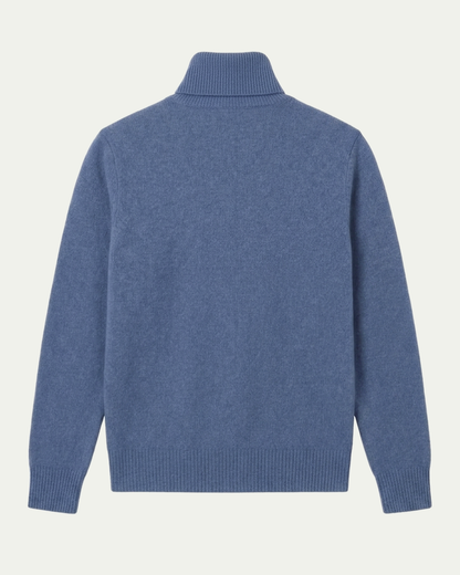 Pisa Wool Turtleneck - Blue