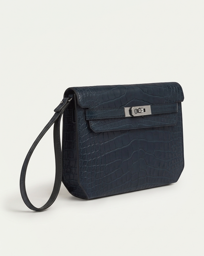 Croco Paris Pochette - Navy | LIMITED EDITION