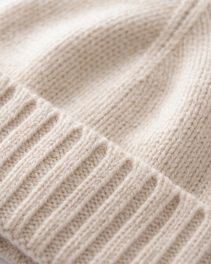 Paris Cashmere Beanie - Sand