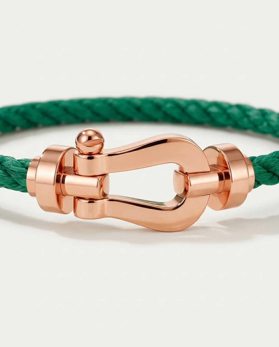 Davos Bracelet Green / Rose Gold