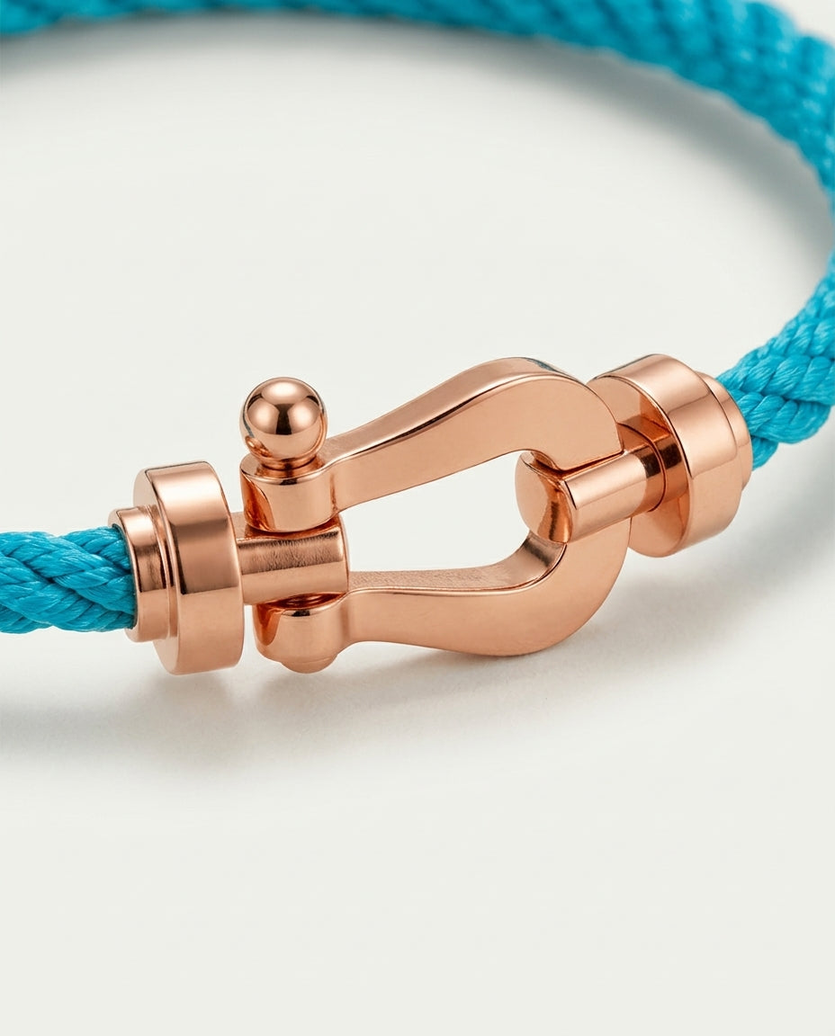 Davos Bracelet Light Blue / Rose Gold