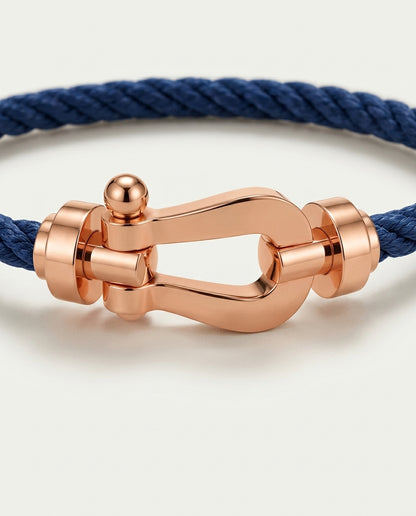 Davos Bracelet Navy / Rose Gold