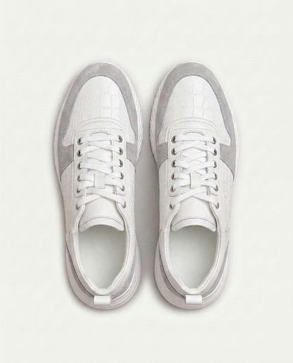 Croco Milano Sneaker - White