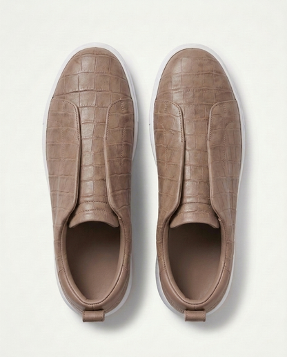 Croco St. Moritz Trainer - Taupe