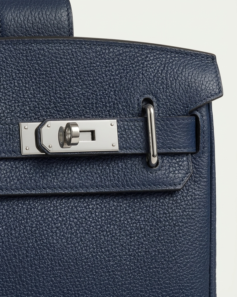 Madrid Leather Crossbody - Navy