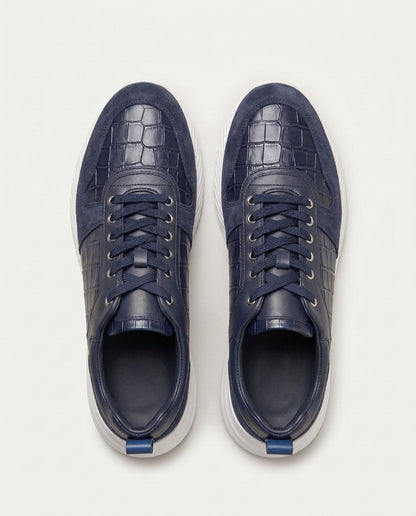 Croco Milano Sneaker - Navy