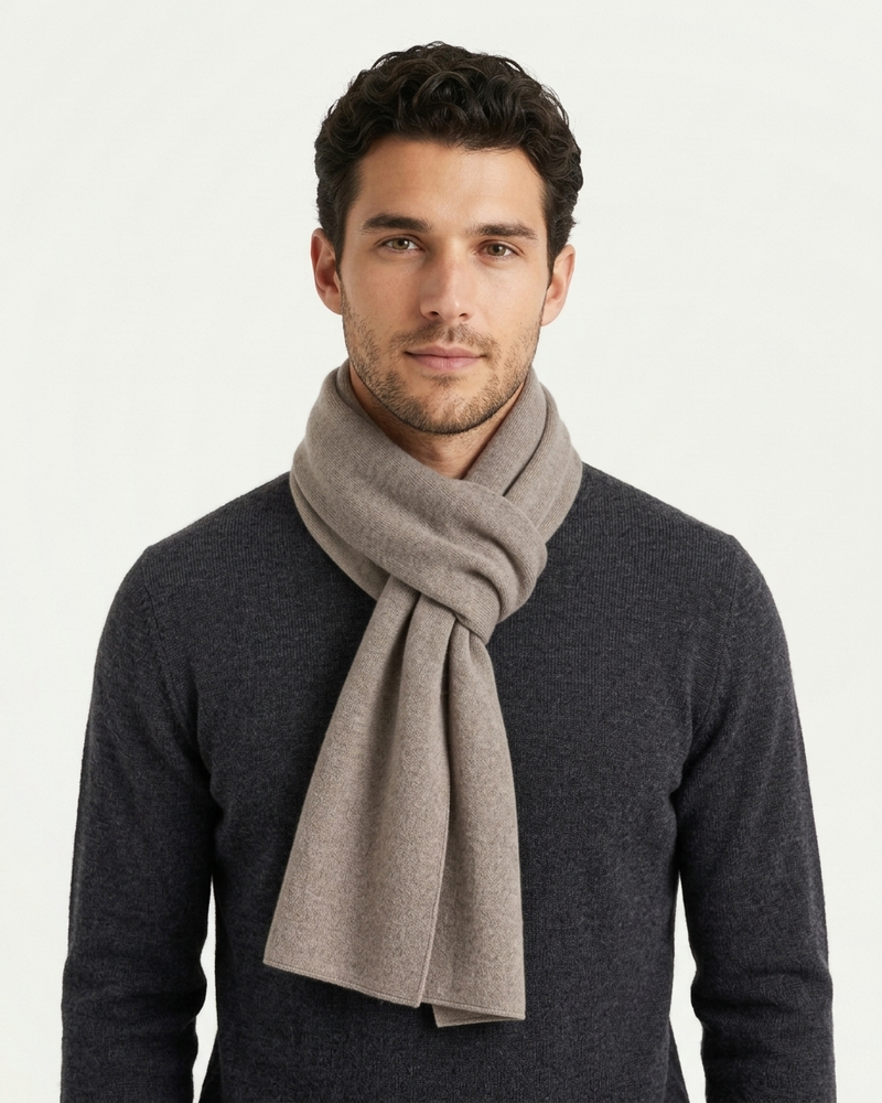 Lugano Cashmere Scarf - Taupe