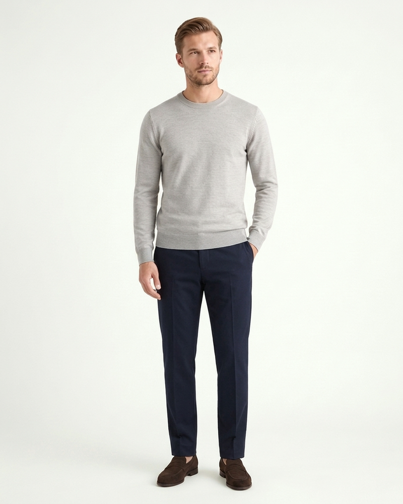 Florence Wool Knit - Light Grey