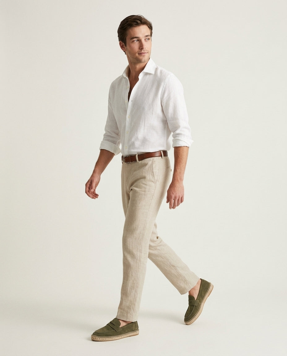Olive Suède Riviera Espadrille