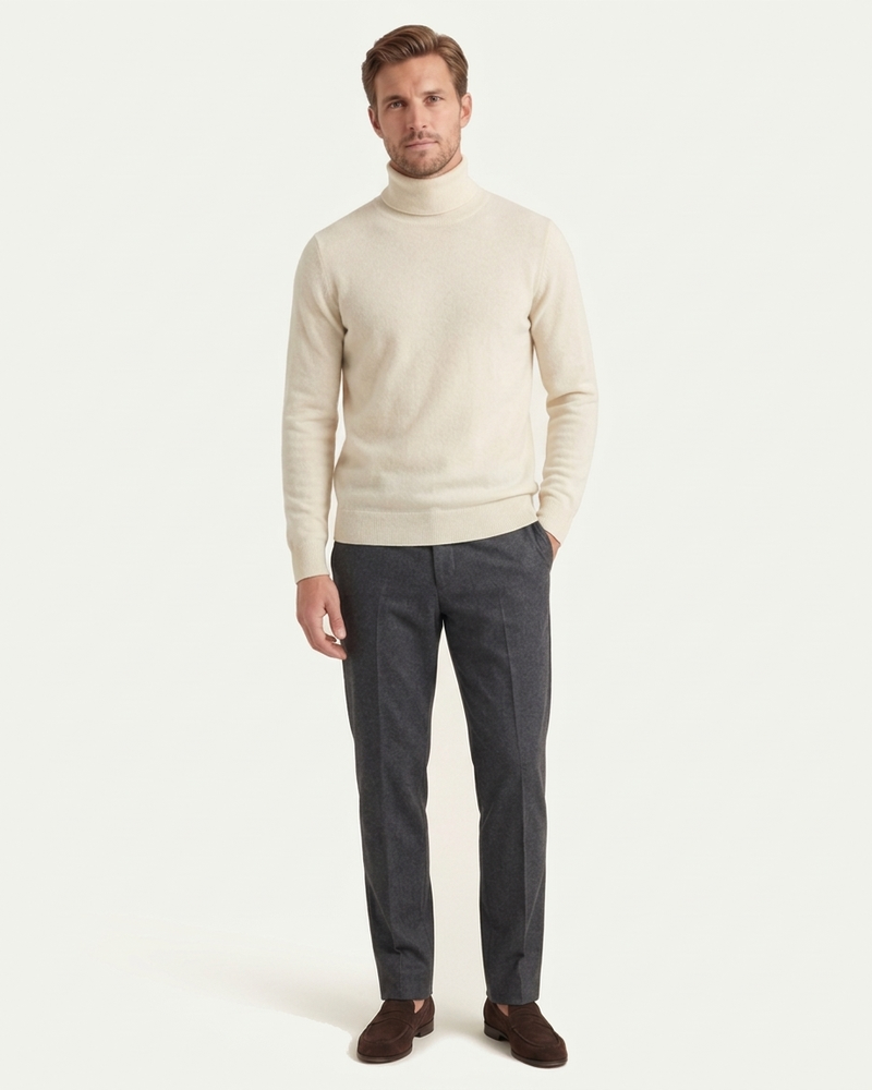 Pisa Wool Turtleneck - Ivory