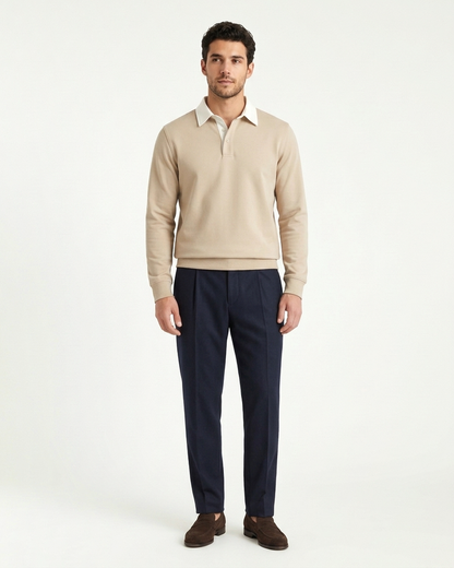 Athens Polo Knit - Beige