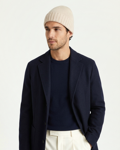Paris Cashmere Beanie - Sand
