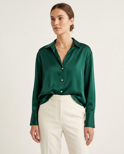 Prague Classic Shirt - Emerald Green