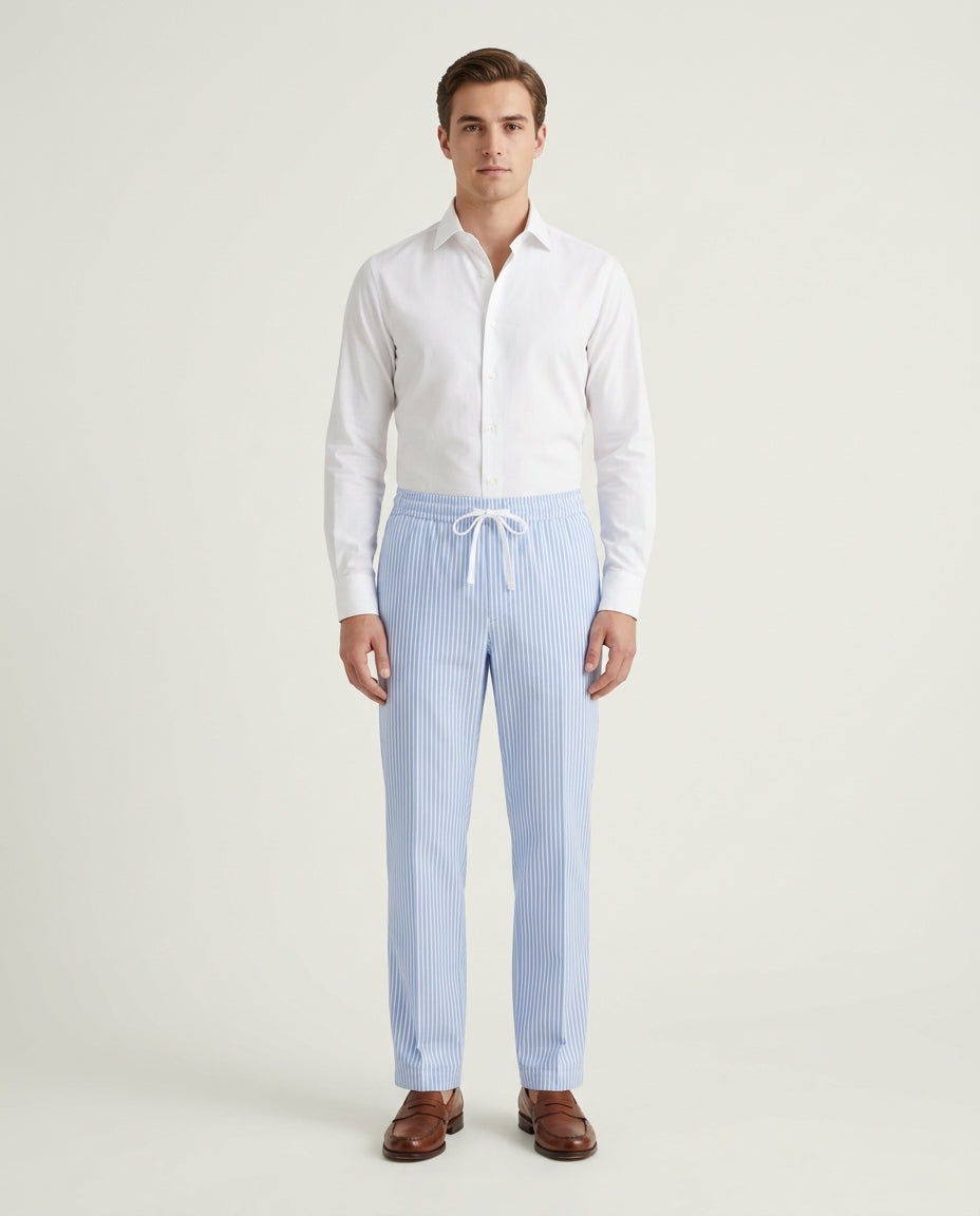 Linen Trousers Striped