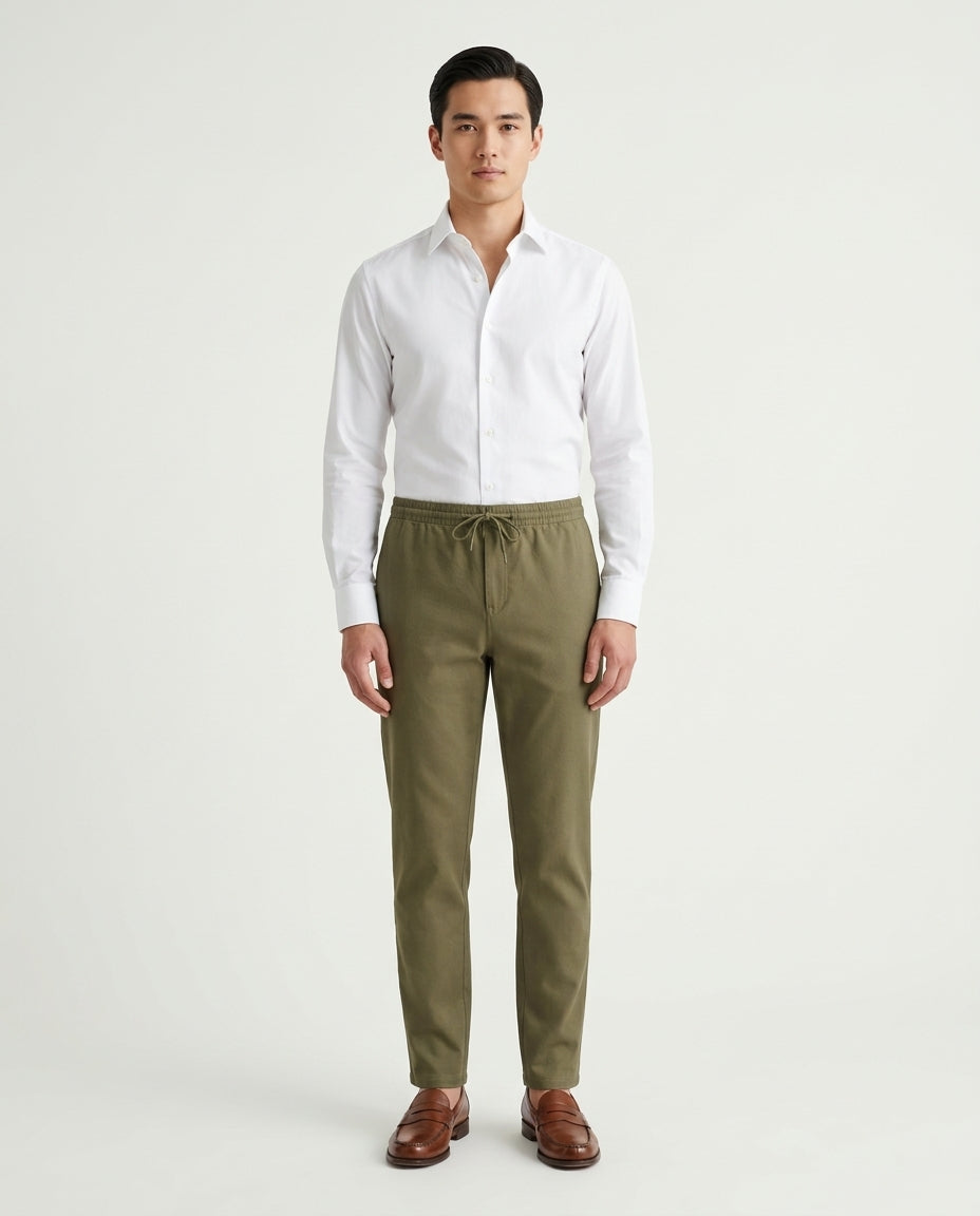 Linen Trousers Olive